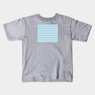 Art Deco Triangle - Blue Kids T-Shirt